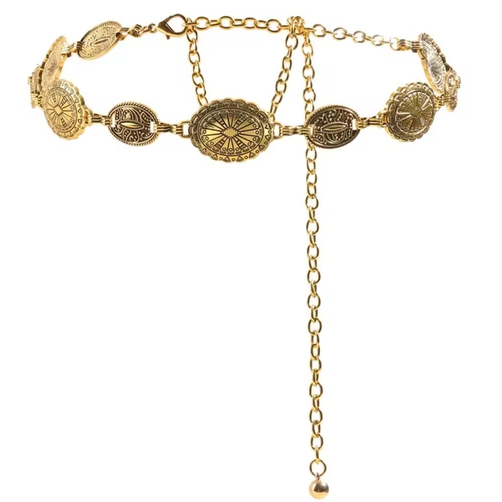 Vintage Retro Gold Chain Belt - Picture 5 of 7